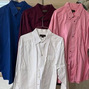 Ariat Men's Button-Down Shirts - Blue, Burgundy, Pink, White